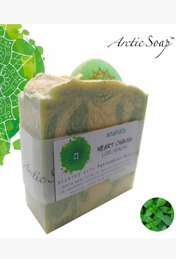 Heart chakra soap