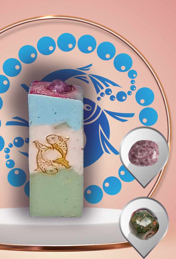 Sensitive PISCES zodiac soap